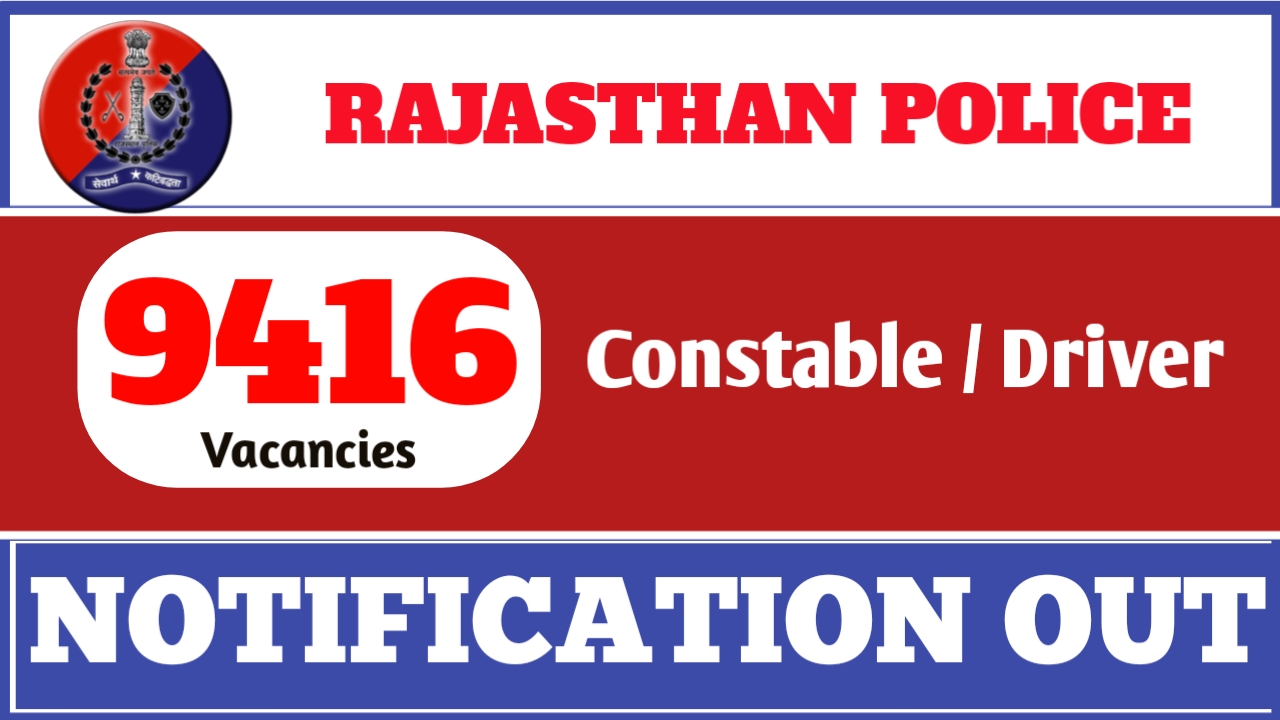 Rajasthan Police Constable Recruitment 2025